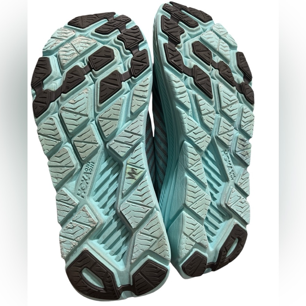 Hoka One Rincon 1102875 CGAS Charcoal Gray Aqua Sky Running Shoes Womens Size 10 - Picture 12 of 12